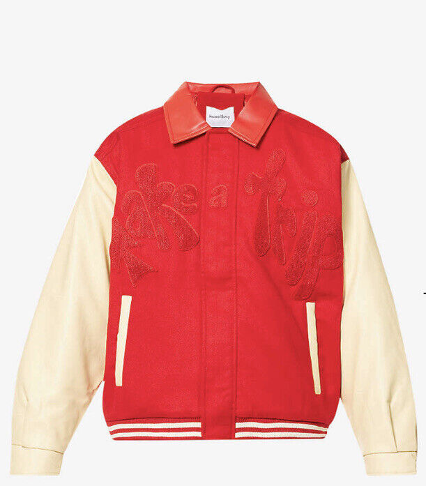 House Of Sunny Red Bomber Jacket
